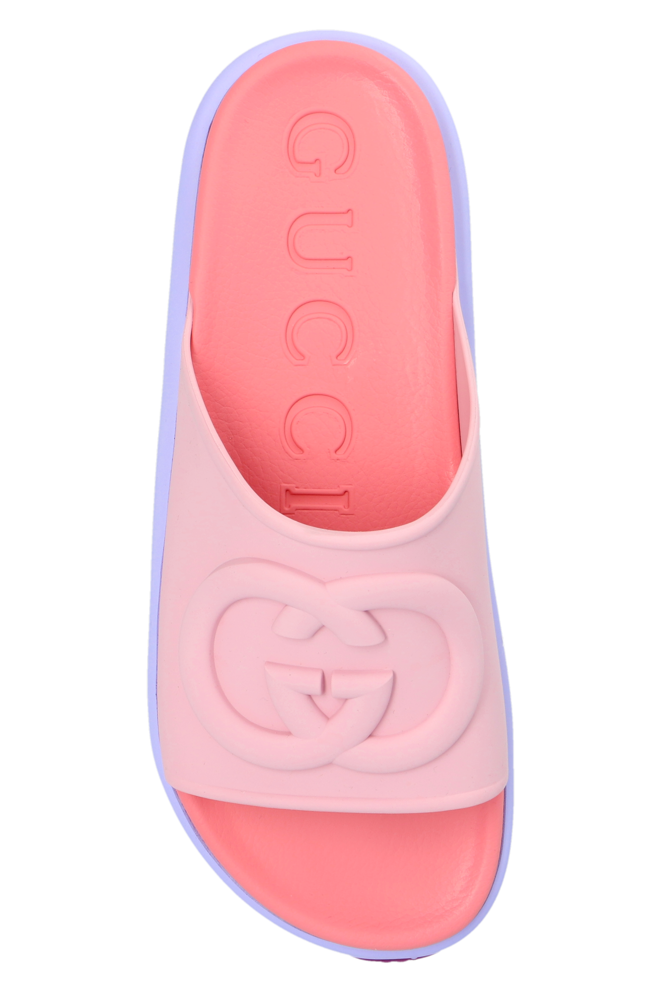 Pink on sale slides gucci